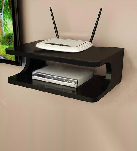 Wall Mounted Shelves Wooden WiFi Router Holder